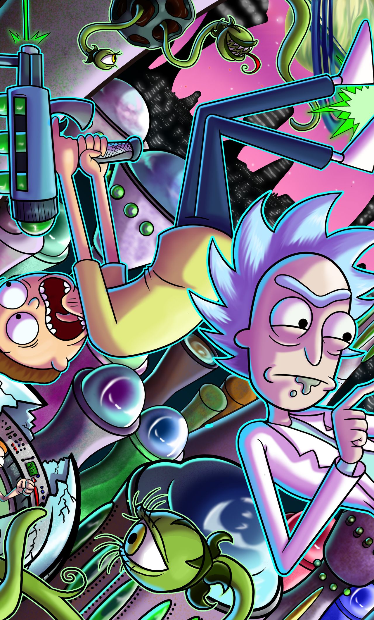 Rick and Morty Aesthetic Wallpapers  Top Free Rick and Morty Aesthetic  Backgrounds  WallpaperAccess
