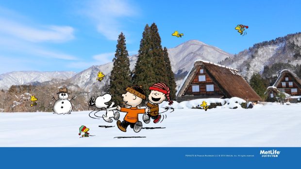 New Snoopy Winter Background.
