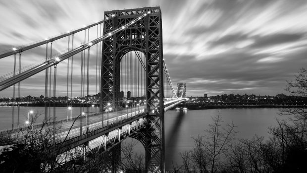 Newyork Black And White HD Wallpaper.