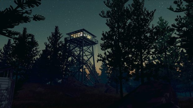 Night Firewatch Background HD.