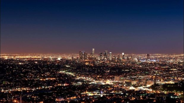 Night Los Angeles Wallpaper HD.