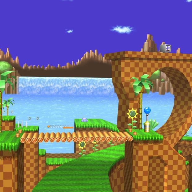 Nintendo Green Hill Zone Background HD.