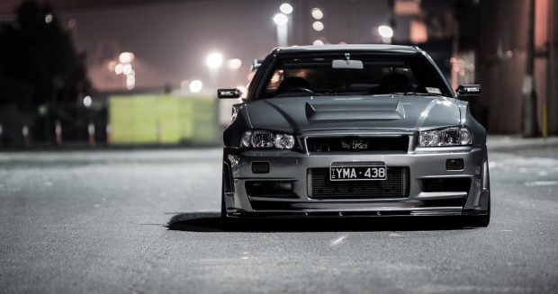 Nissan GTR Black Wallpaper HD.