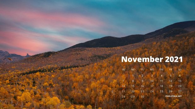 November 2021 Desktop Wallpaper for PC.