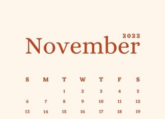 November 2022 Calendar Phone Wallpaper HD.