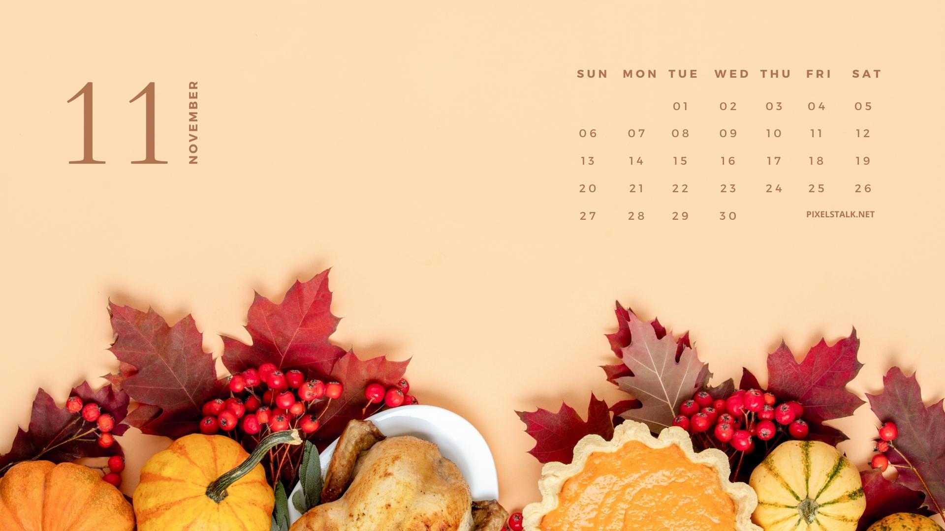 Free November Computer Desktop Calendars Wallpaper Backgrounds