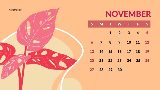 November 2022 Calendar Wide Screen Wallpaper HD.