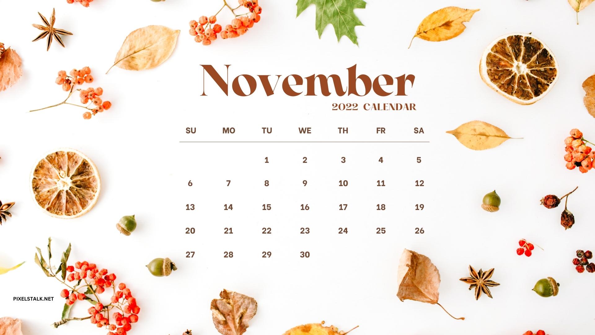 November Calendar Wallpaper  55 Best Desktop  Phone Backgrounds