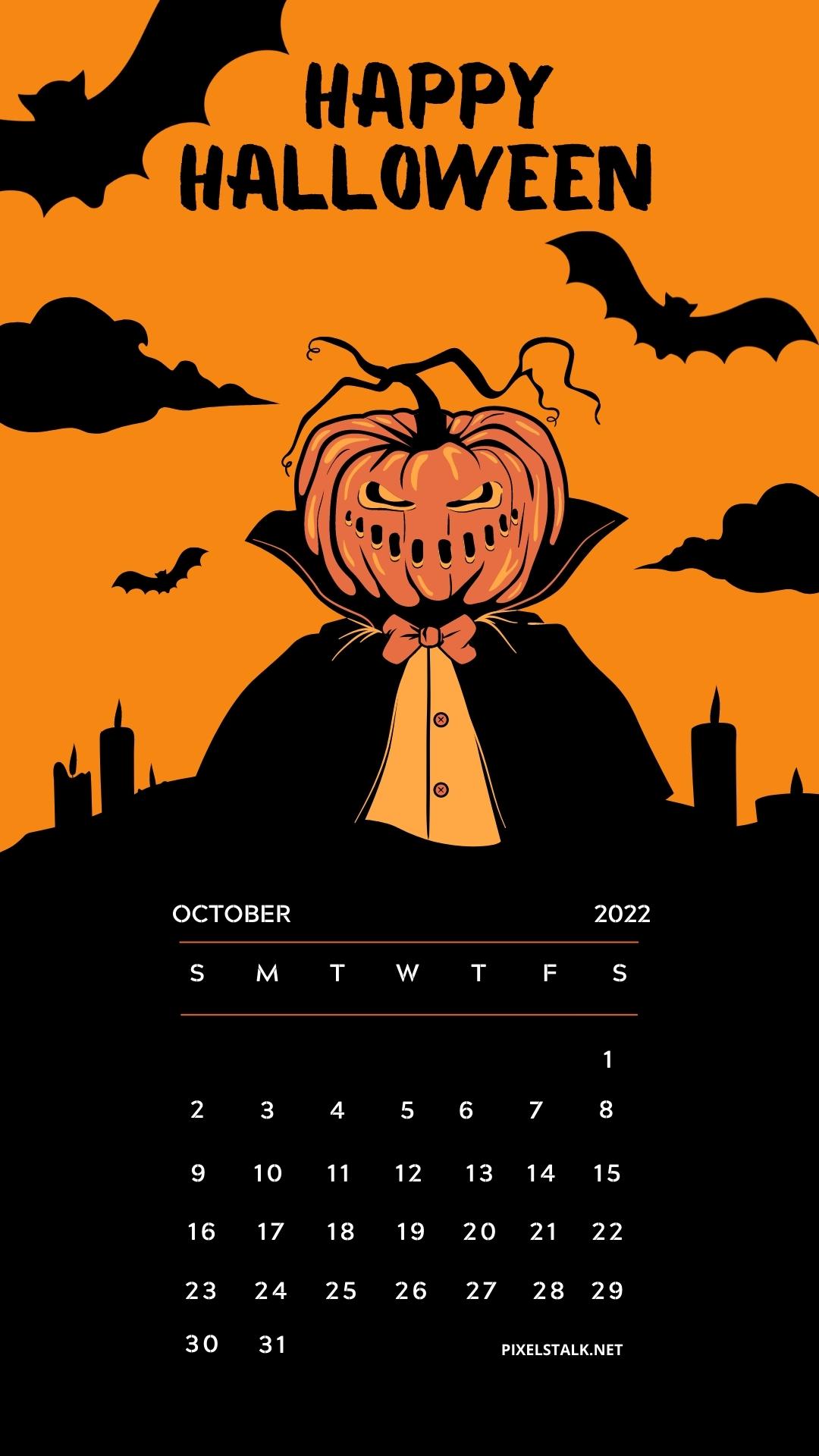 October 2022 Calendar Phone Wallpapers HD 