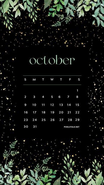 October 2022 Calendar Phone Wallpaper High Quality.