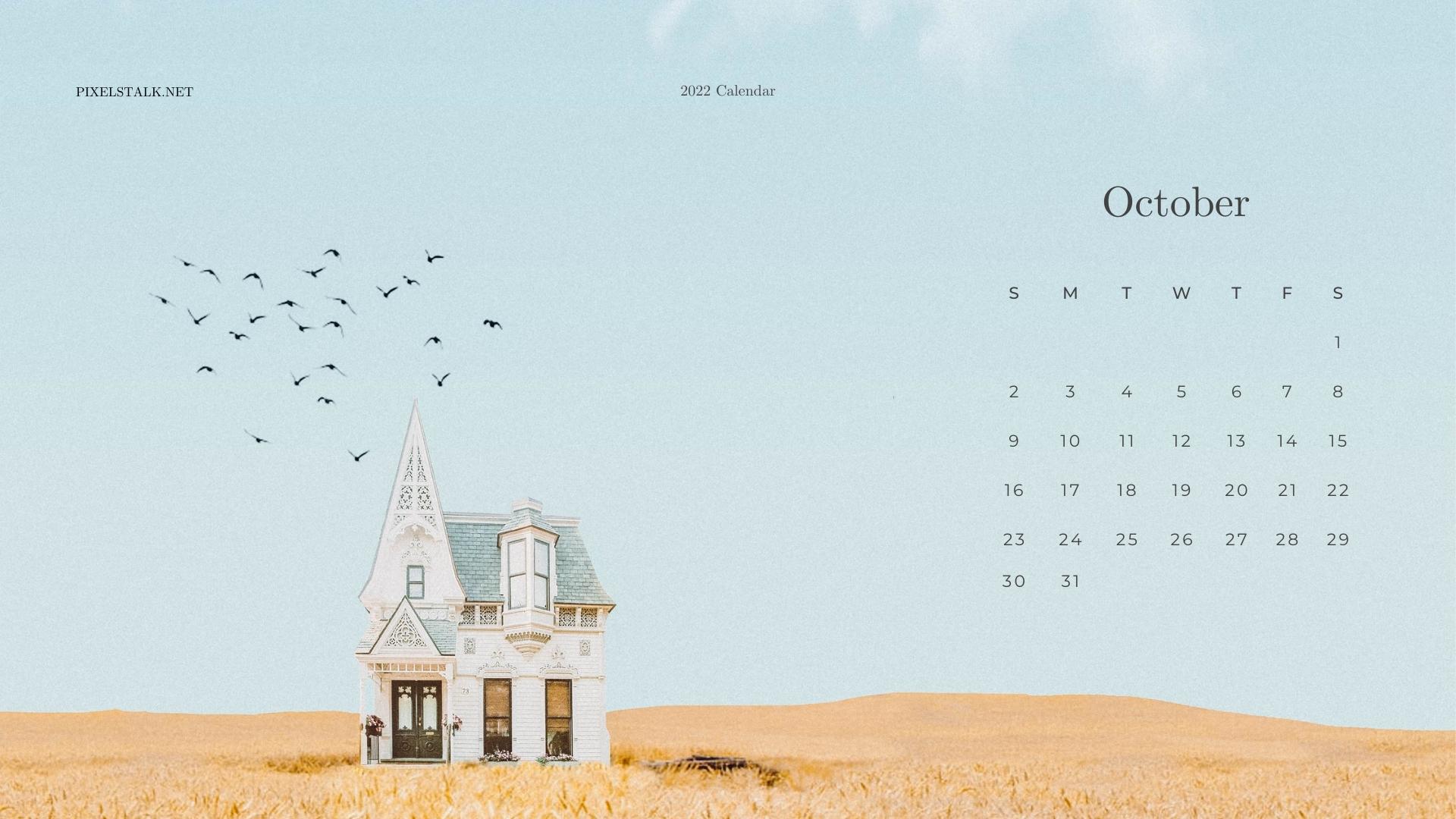 FREE OCTOBER 2022 DESKTOP CALENDAR BACKGROUNDS