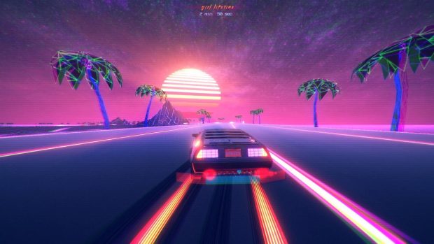 Outrun Desktop Wallpaper.