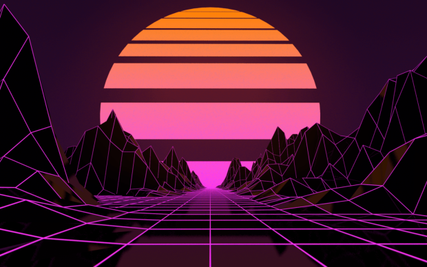 Outrun HD Wallpaper Free download.