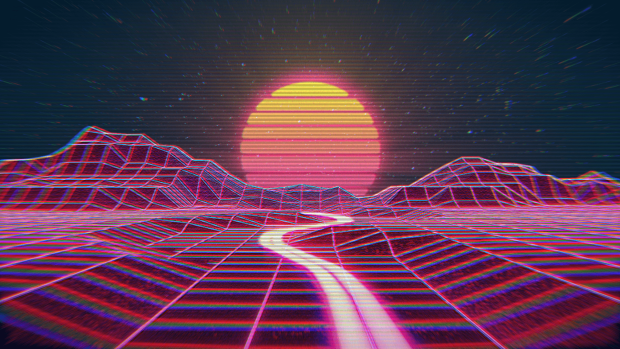 Outrun Wide Screen Wallpaper.