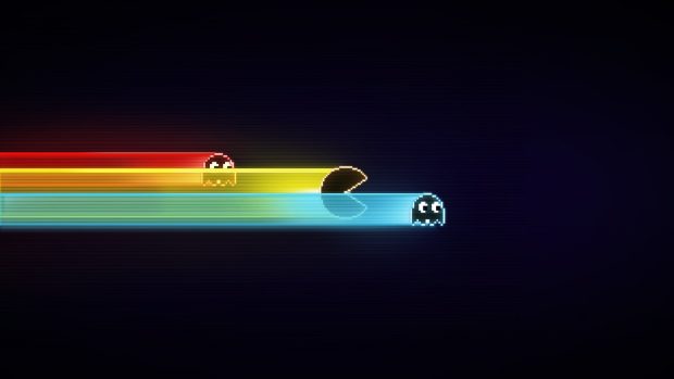 Pac Man Clean Wallpaper HD.