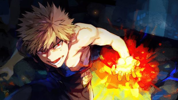 Painting Bakugou Wallpaper HD.