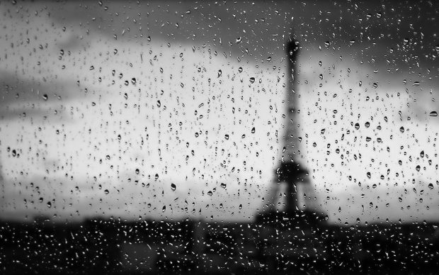 Paris Rain Background HD.