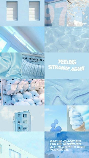 Pastel Blue Wallpaper Aesthetic High Resolution.