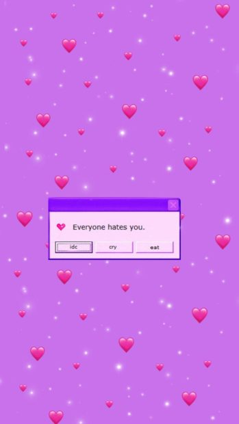 Pastel Cute Aesthetic Purple Wallpaper.