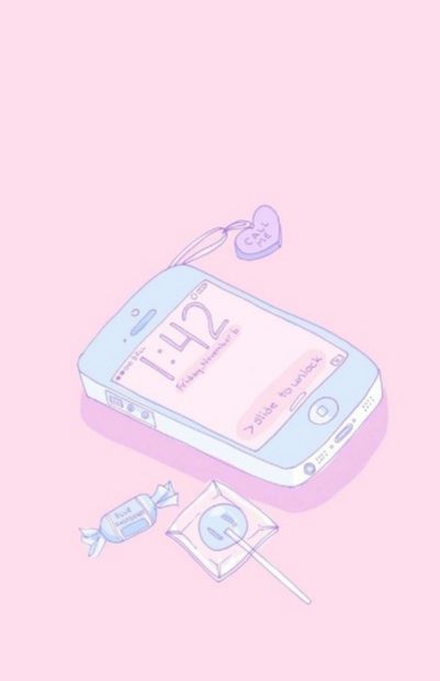 Pastel Cute Aesthetic Wide Screen Wallpaper HD Phone.