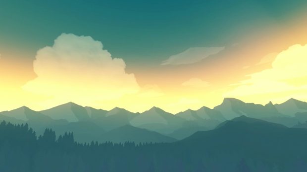 Pastel Firewatch Background HD.