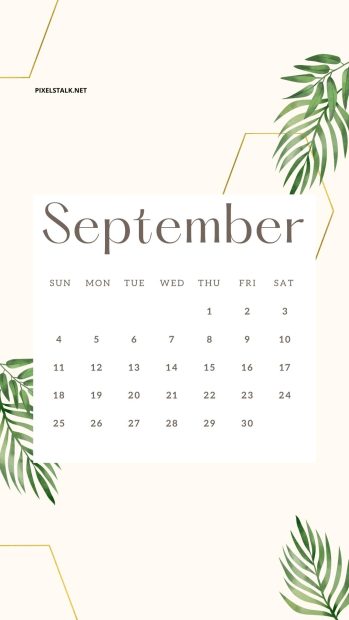 Pastel September 2022 Calendar Iphone Wallpaper HD.