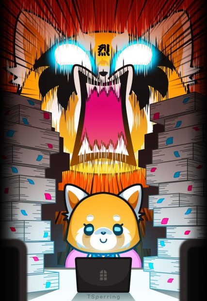 Phone Aggretsuko Wallpaper HD.