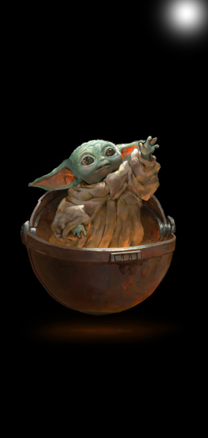 Phone Baby Yoda Background HD.