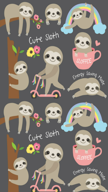 Phone Sloth Wallpaper HD.