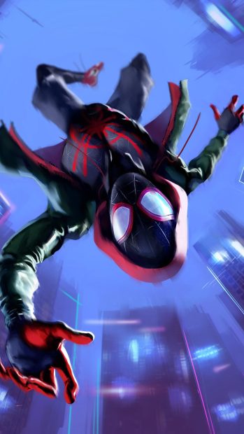 Phone Spider Man Into The Spider Verse Wallpaper HD.
