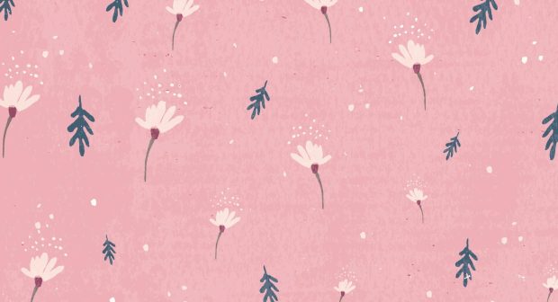 Pink Aesthetic Backgrounds Flower Free download.