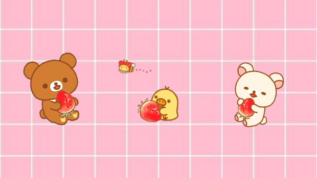 Pink Aesthetic Wallpaper Cute Bear.