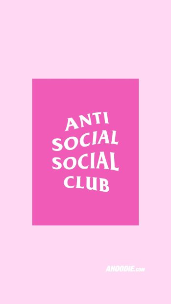 Pink Anti Social Social Club Wallpaper HD.