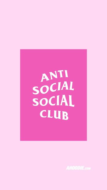 Pink Anti Social Social Club Wallpaper HD.