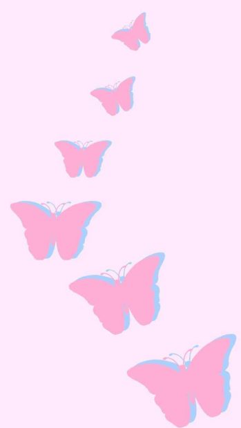 Pink Butterfly Aesthetic Wallpapers Free download - PixelsTalk.Net