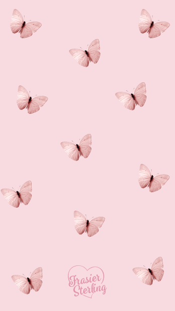 Pink Butterfly Aesthetic Wallpaper for Android.