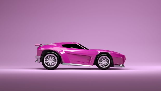 Pink Car Rocket League Wallpaper HD.
