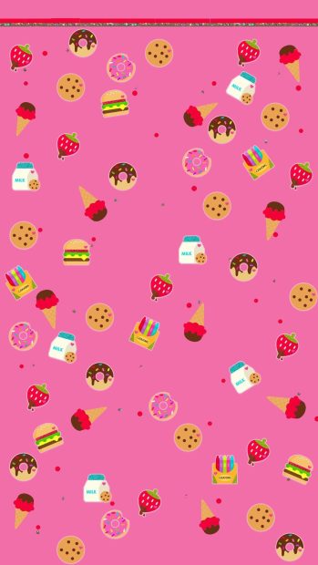 Pink Cute Emoji Wallpaper.