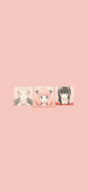 Pink Minimal Loid Forger Wallpaper High Quality.