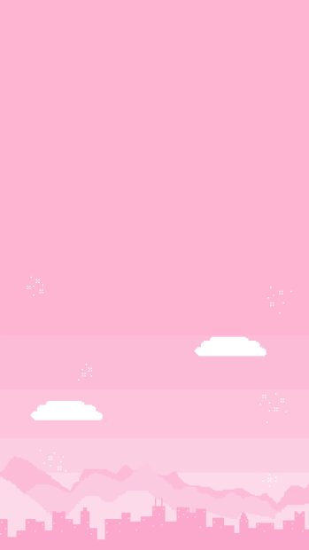 Pink Pastel Cute Aesthetic Background.