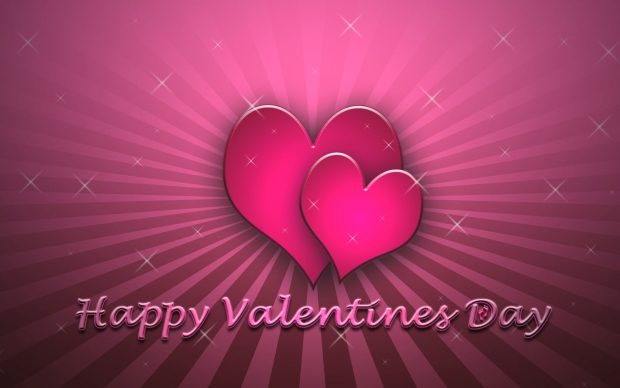 Pink Romantic Wallpaper On Valentines Day.