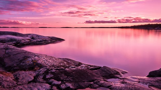 Pink Wallpaper Aesthetic HD Wallpaper Beach.