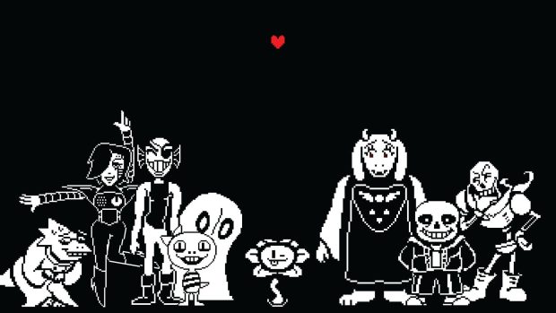 Pixels Undertale Wallpaper HD.