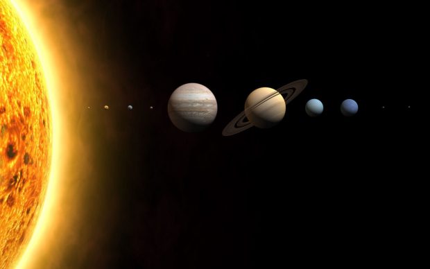 Planets Wide Screen Wallpaper.