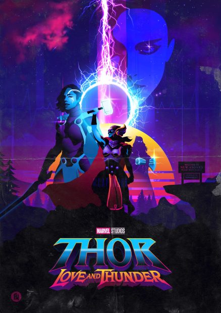 Poster Thor Love And Thunder Wallpaper HD.