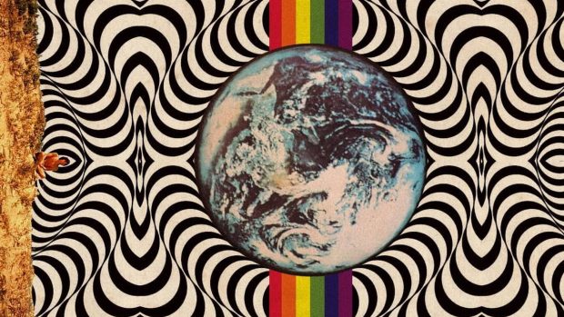 Psychedelic 70s Aesthetic HD Wallpaper.