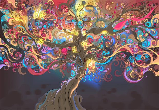 Psychedelic Wallpaper.