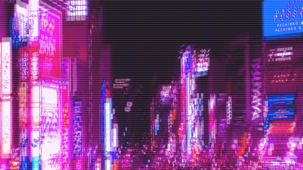 Purple Aesthetic Backgrounds City Light.