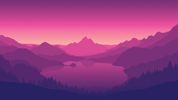 Purple Firewatch HD Wallpaper.