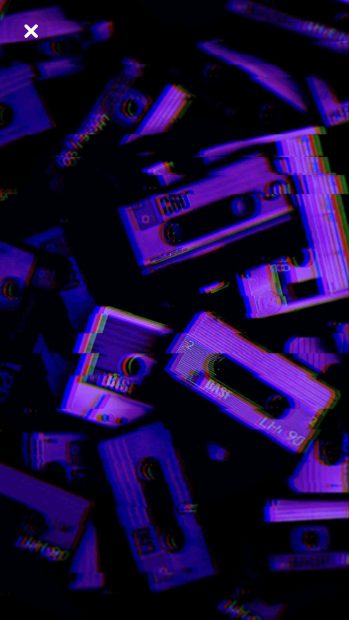 Purple Wallpaper Aesthetic Wallpaper HD Cassette.